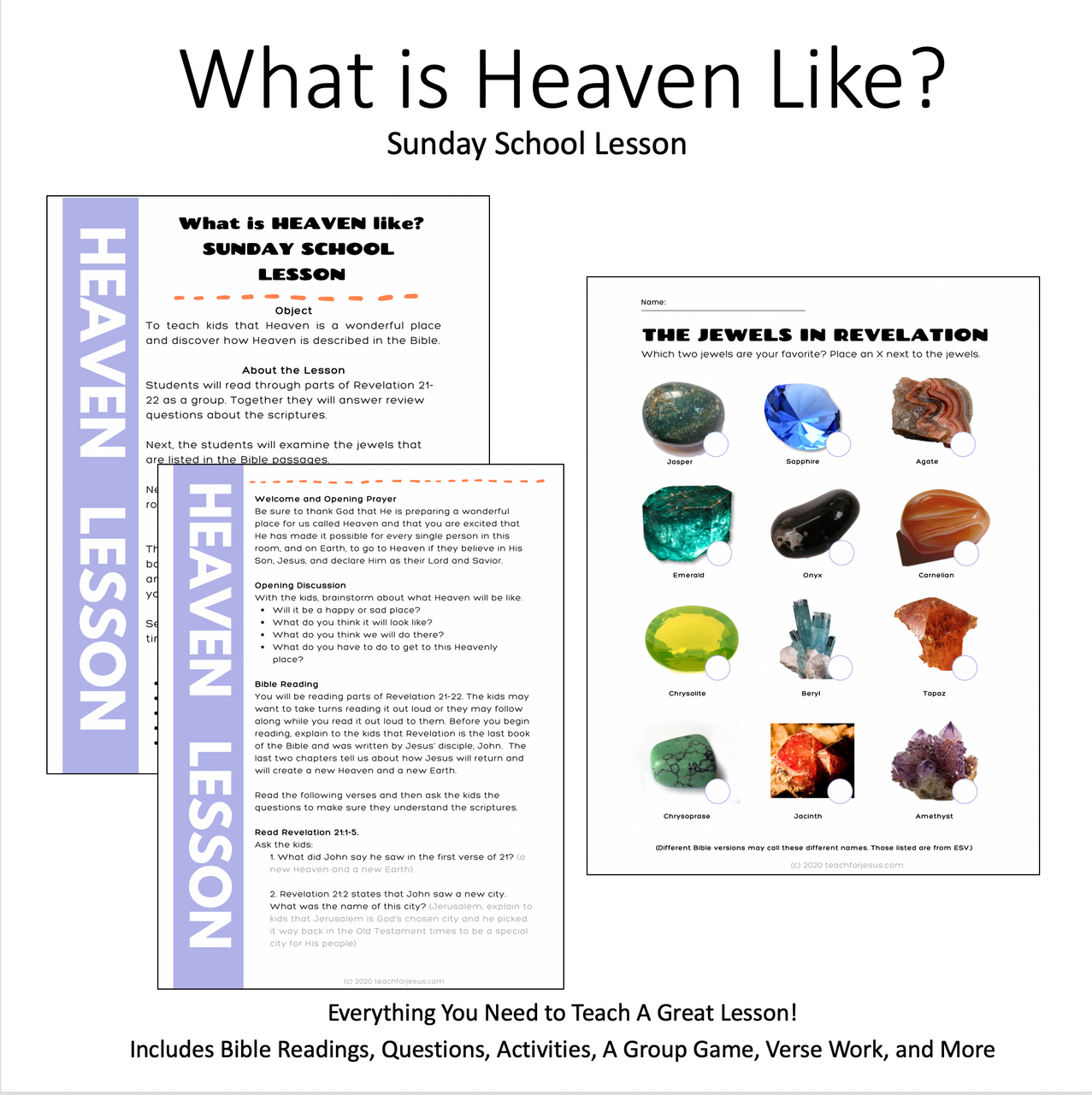 Sunday School Lesson For Kids | What is Heaven Like?