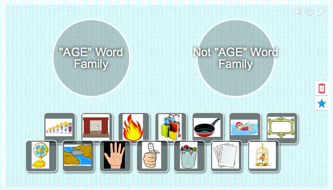 All "A" Word Family Picture Sort