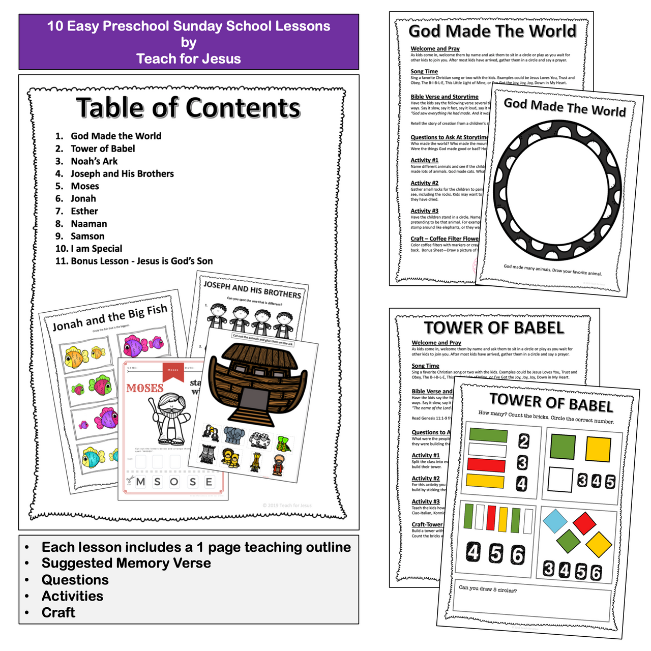 Preschool Sunday School | Easy and Fun Bible Lessons