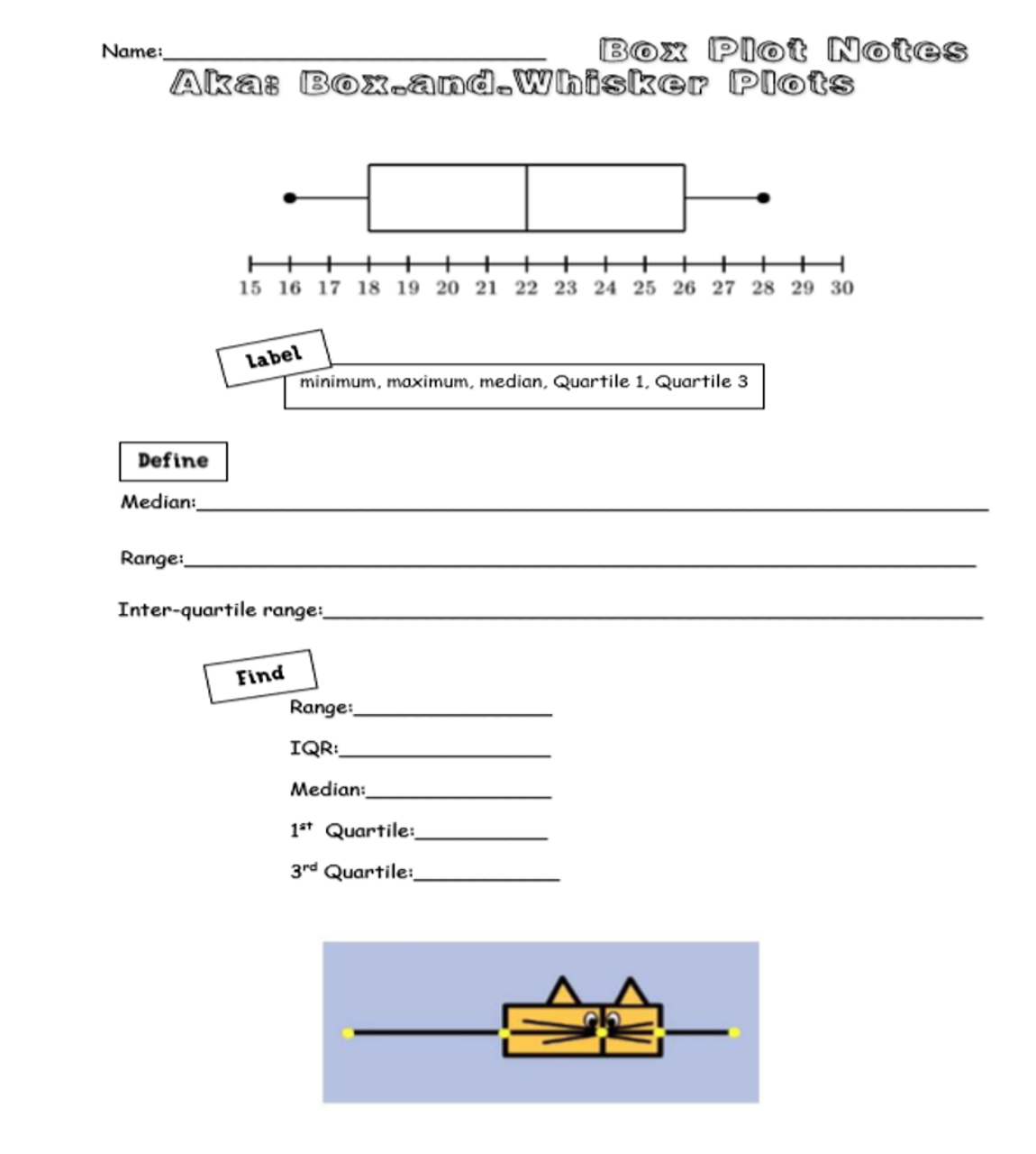 Box Plot Notes