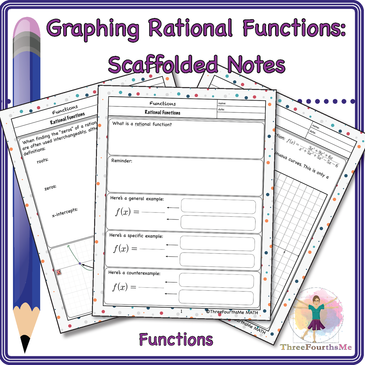 Graphing Rational Functions Scaffolded Notes