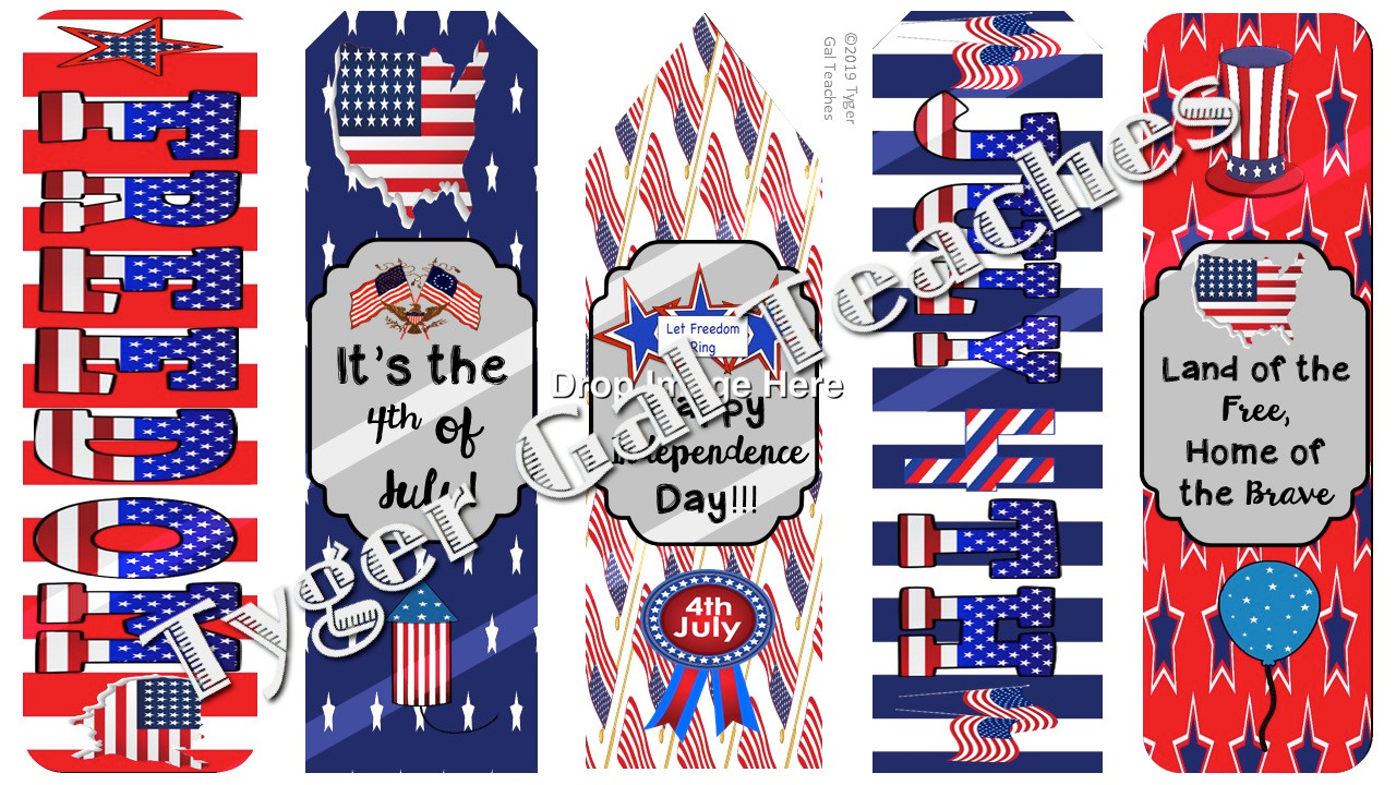 Holiday Bookmarks - 4th of July/Independence Day (1)