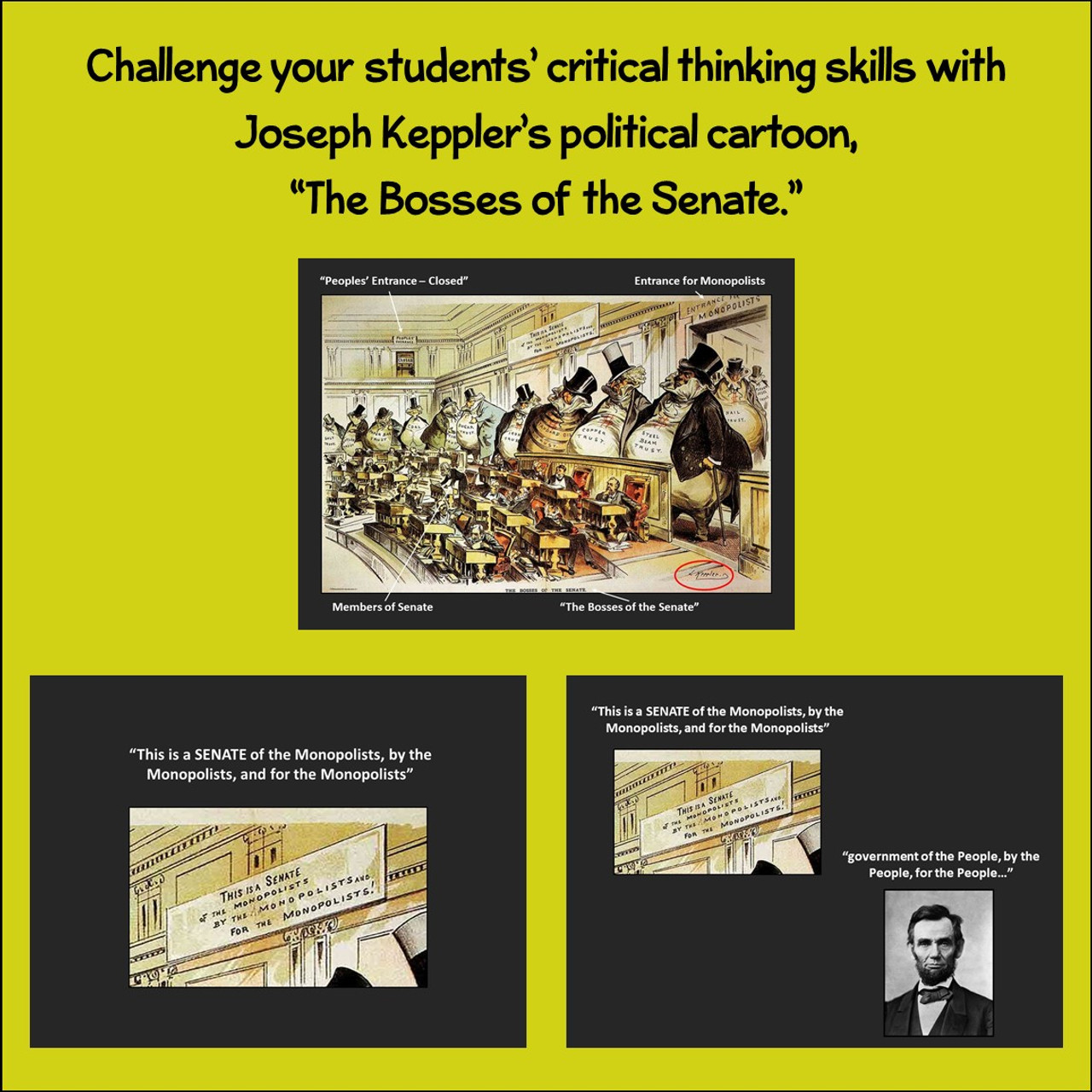 Political Cartoon: The Bosses of the Senate