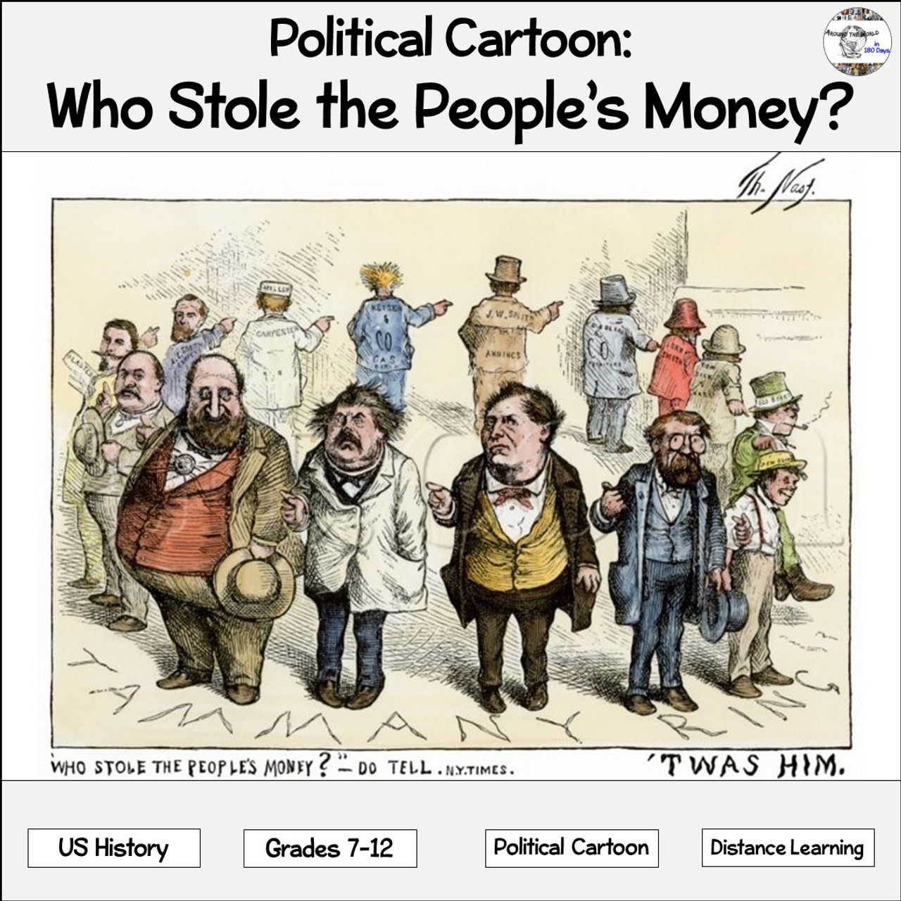 Political Cartoon: Who Stole the People's Money? - Amped Up Learning