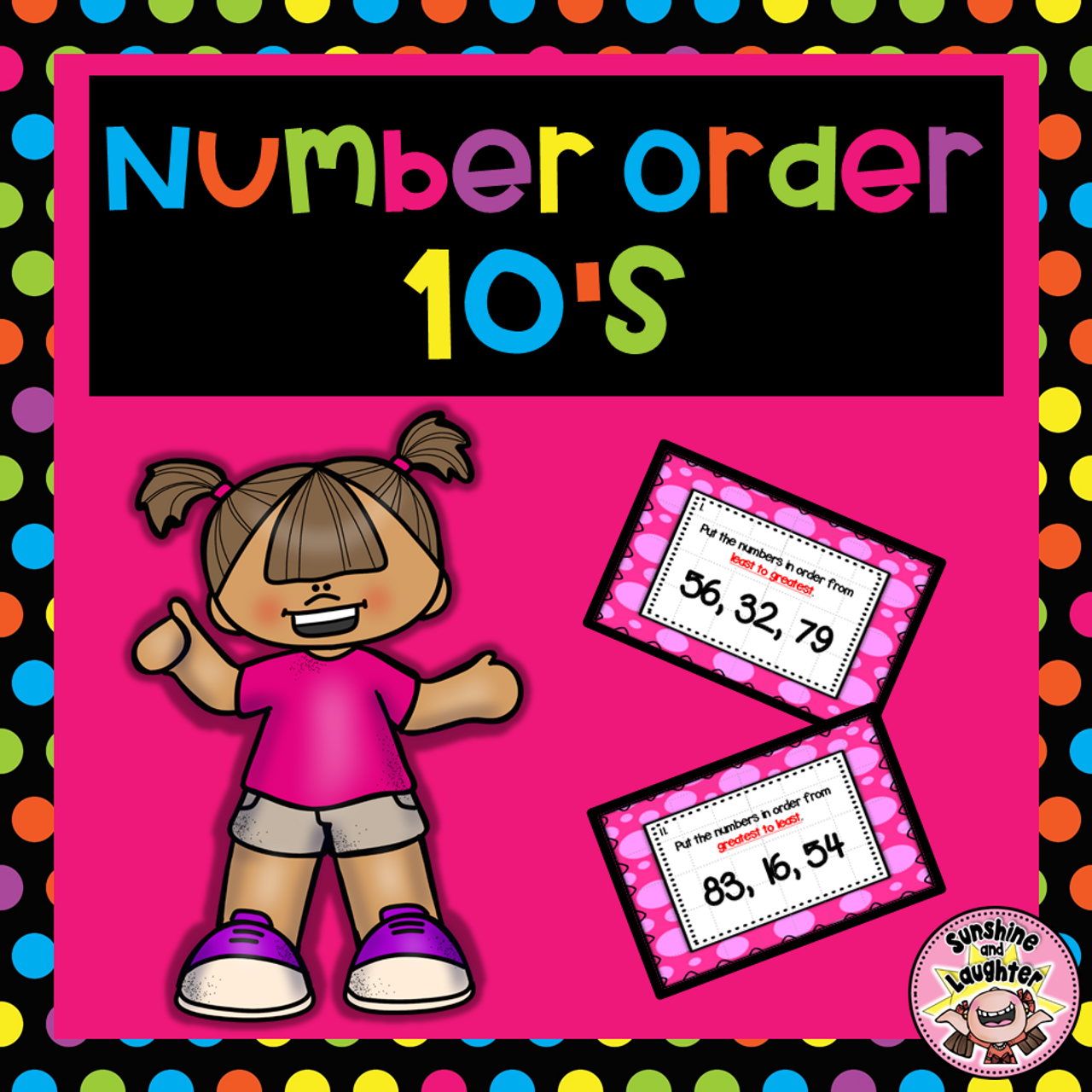 Number Order Scoot - 10's