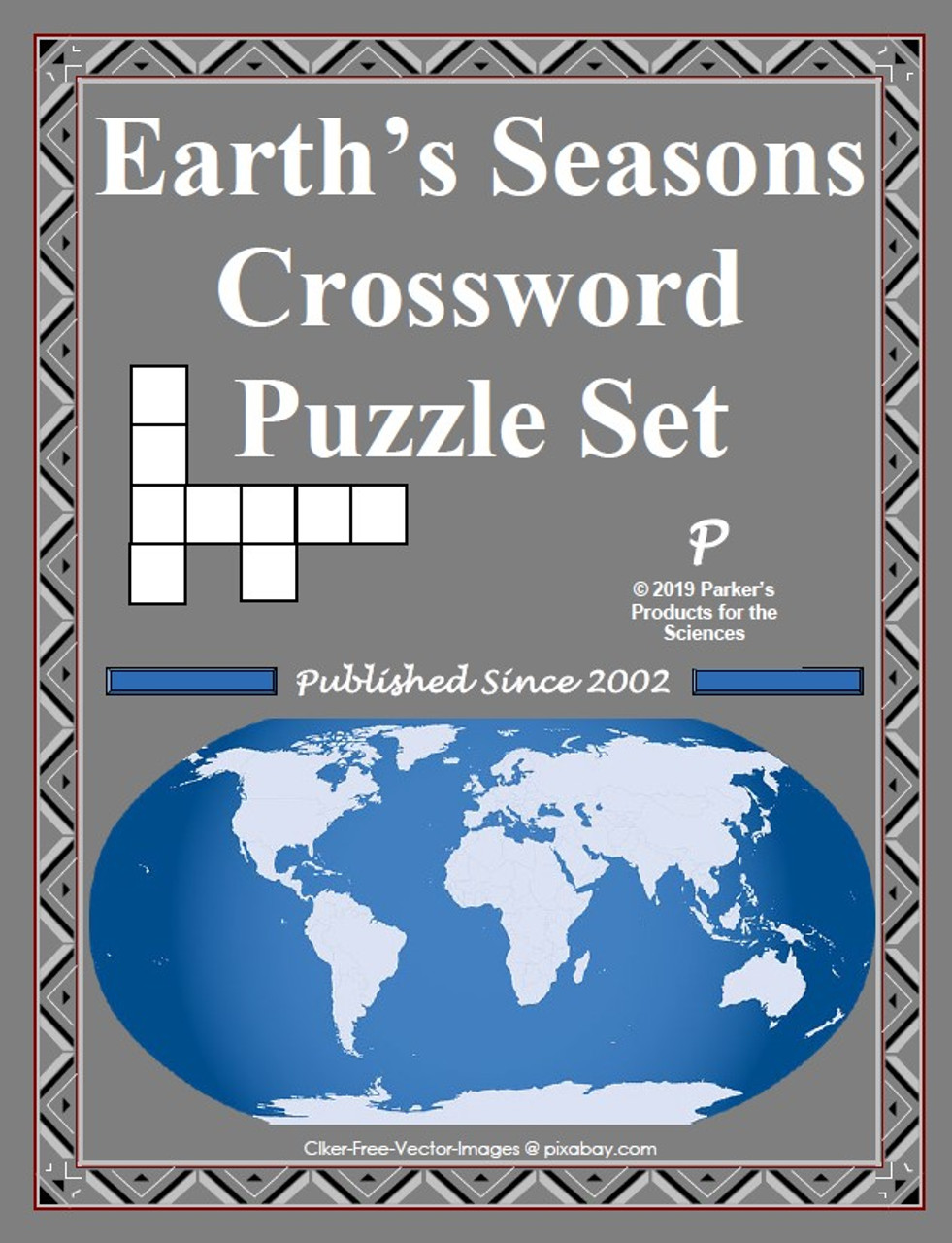 Earth's Seasons Crossword Puzzle Set