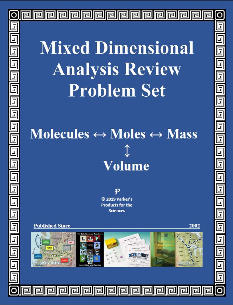 Mixed Dimensional Analysis Review Problem Set with a Key