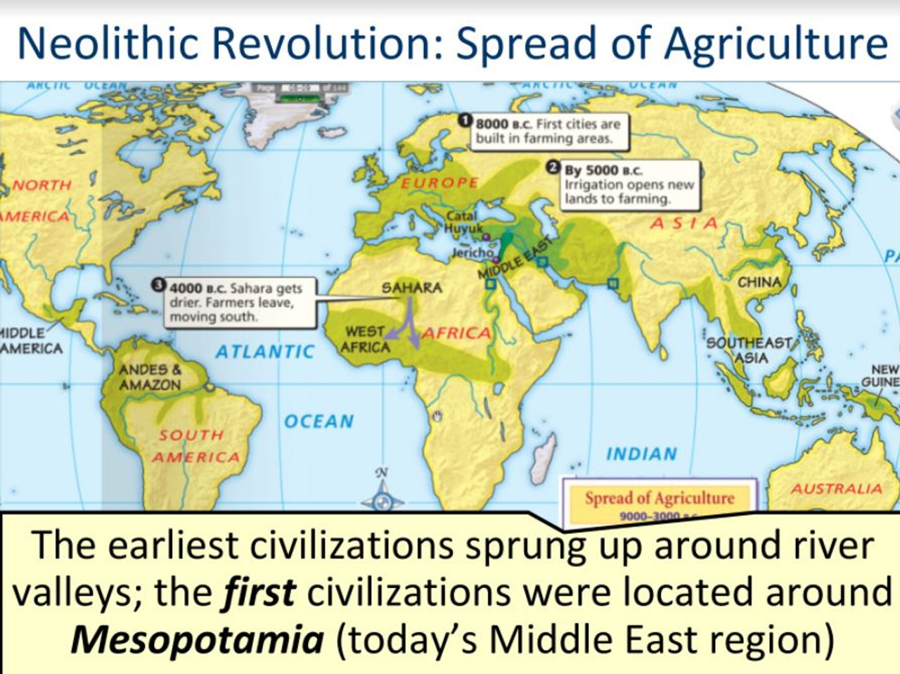 agricultural revolution map