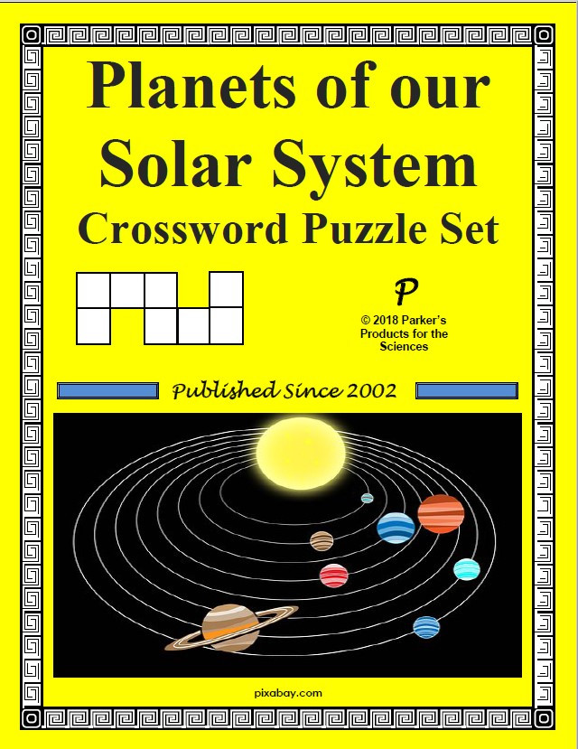 Planets of our solar system crossword puzzle set - amped up learning