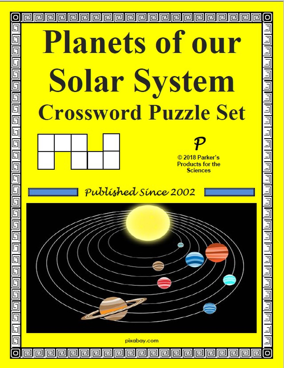 Planets of our Solar System Crossword Puzzle Set