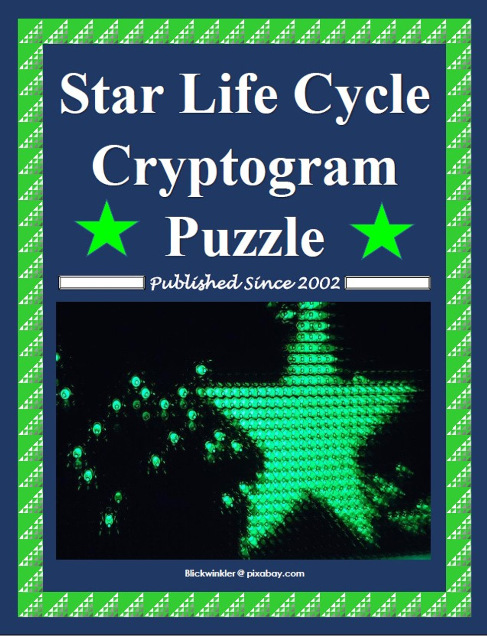Star Life Cycle Cryptogram Puzzle Activity