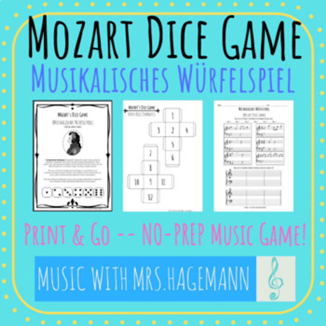 Mozart's Musical Dice Game (Musikalisches Würfelspiel)