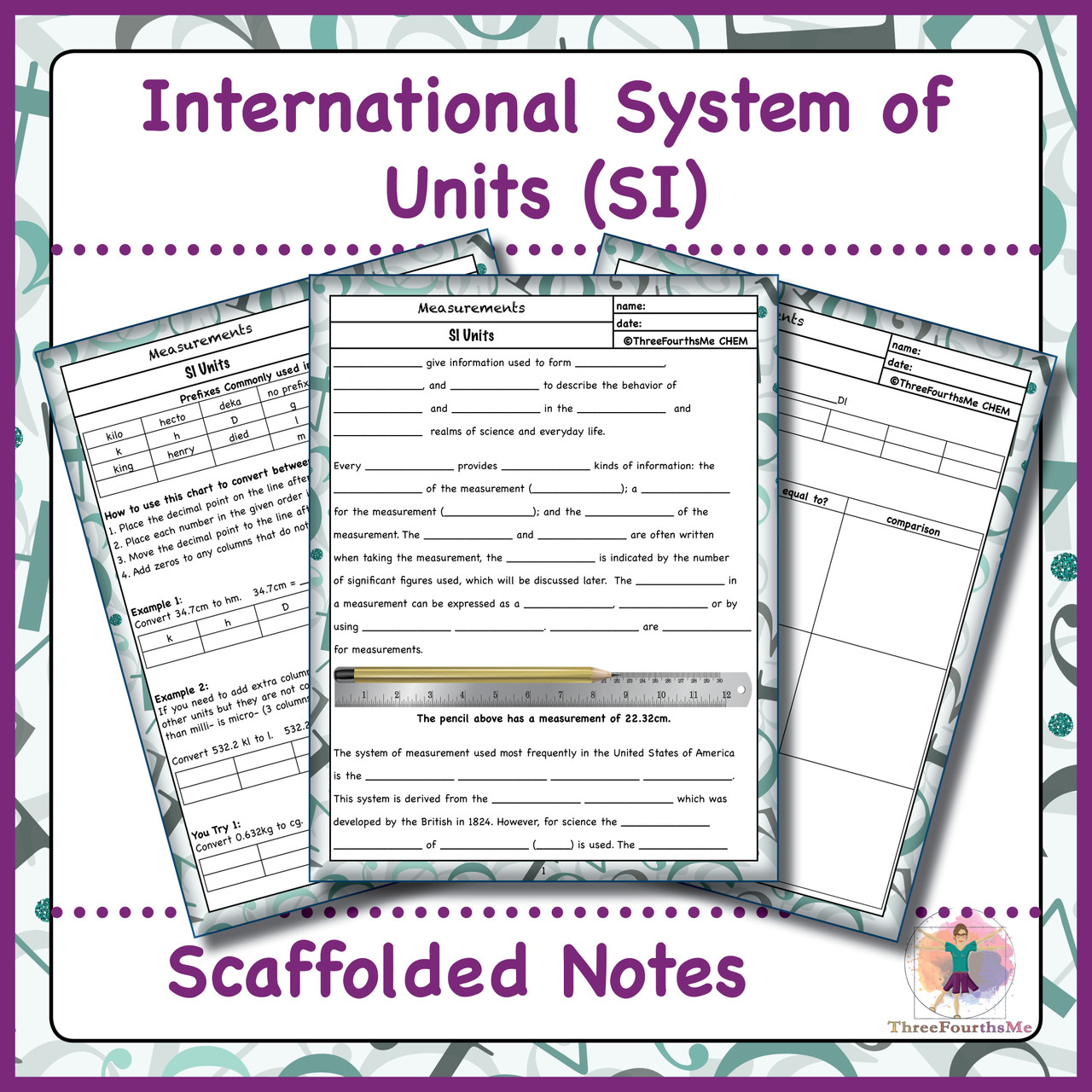 International System of Units (SI) Scaffolded Notes