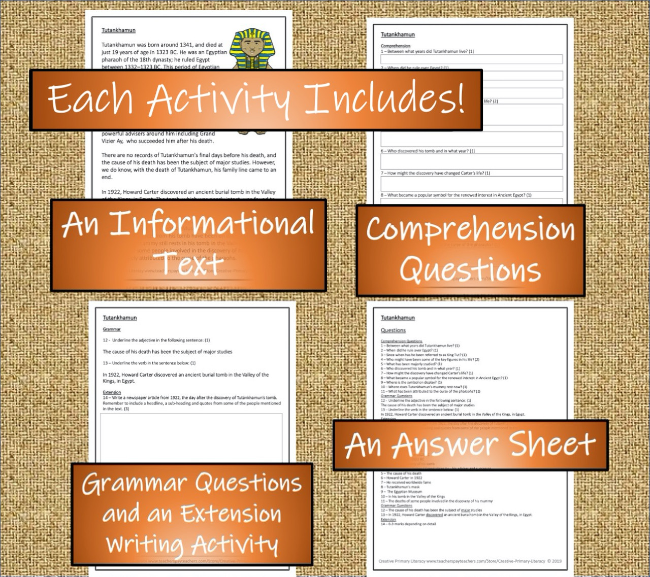 Ancient Egypt Close Reading Activity Bundle 5th Grade & 6th Grade