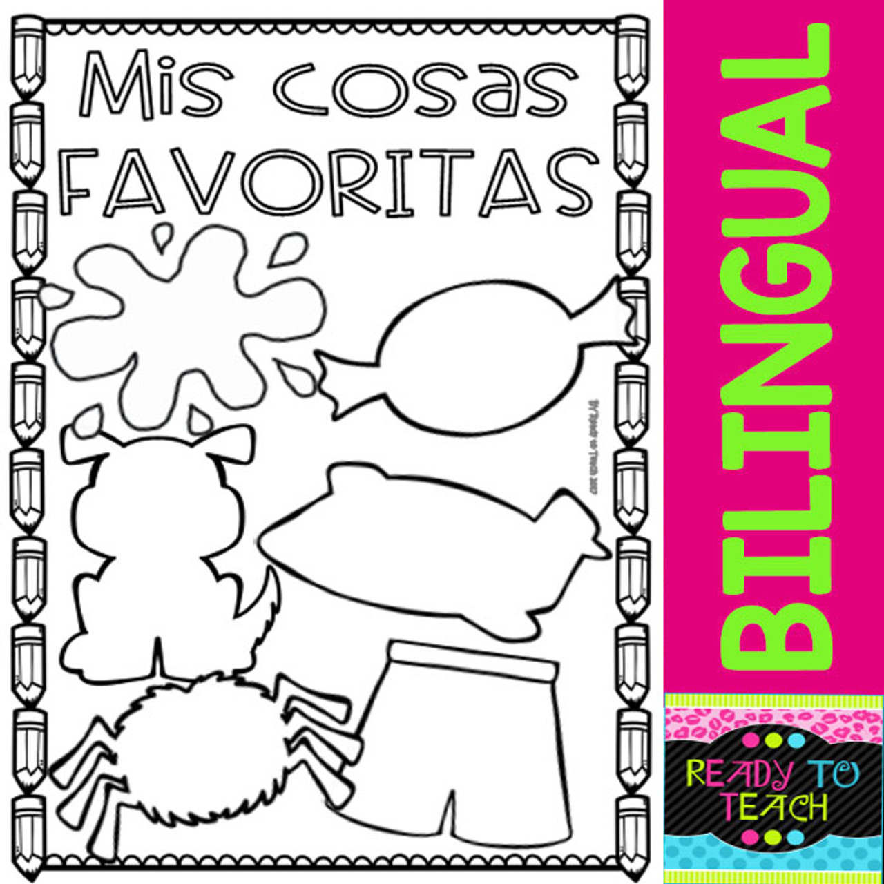 Back to School - My Kinder Activities - Bilingual Worksheets #Set 1
