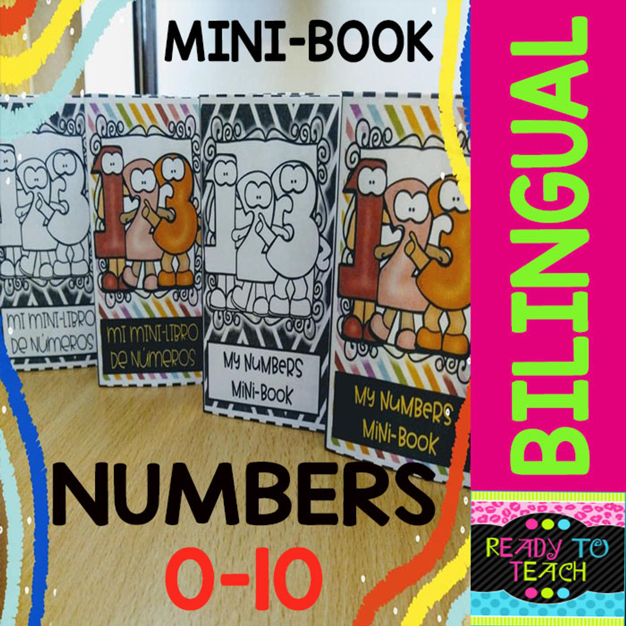 Mini-Book - Numbers 0-10 - Dual - Color and B&W Versions