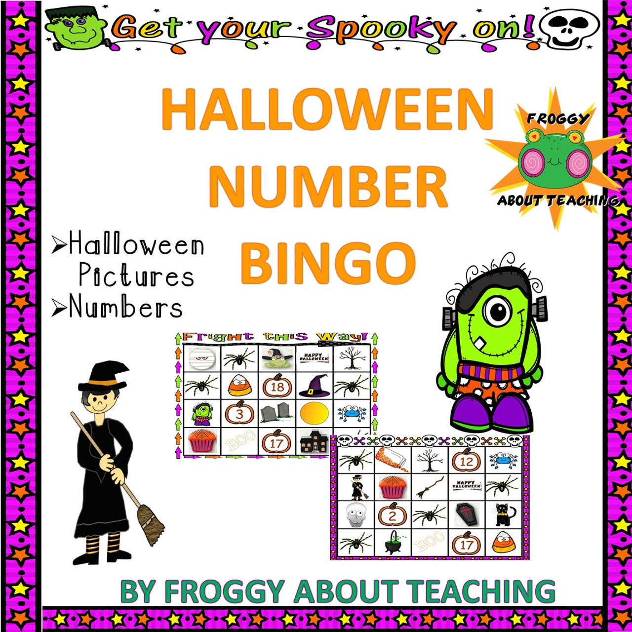 Halloween Number Bingo