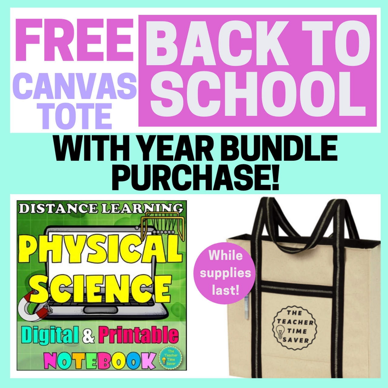  Physical Science Digital Unit Bundle, Science Interactive Notebook