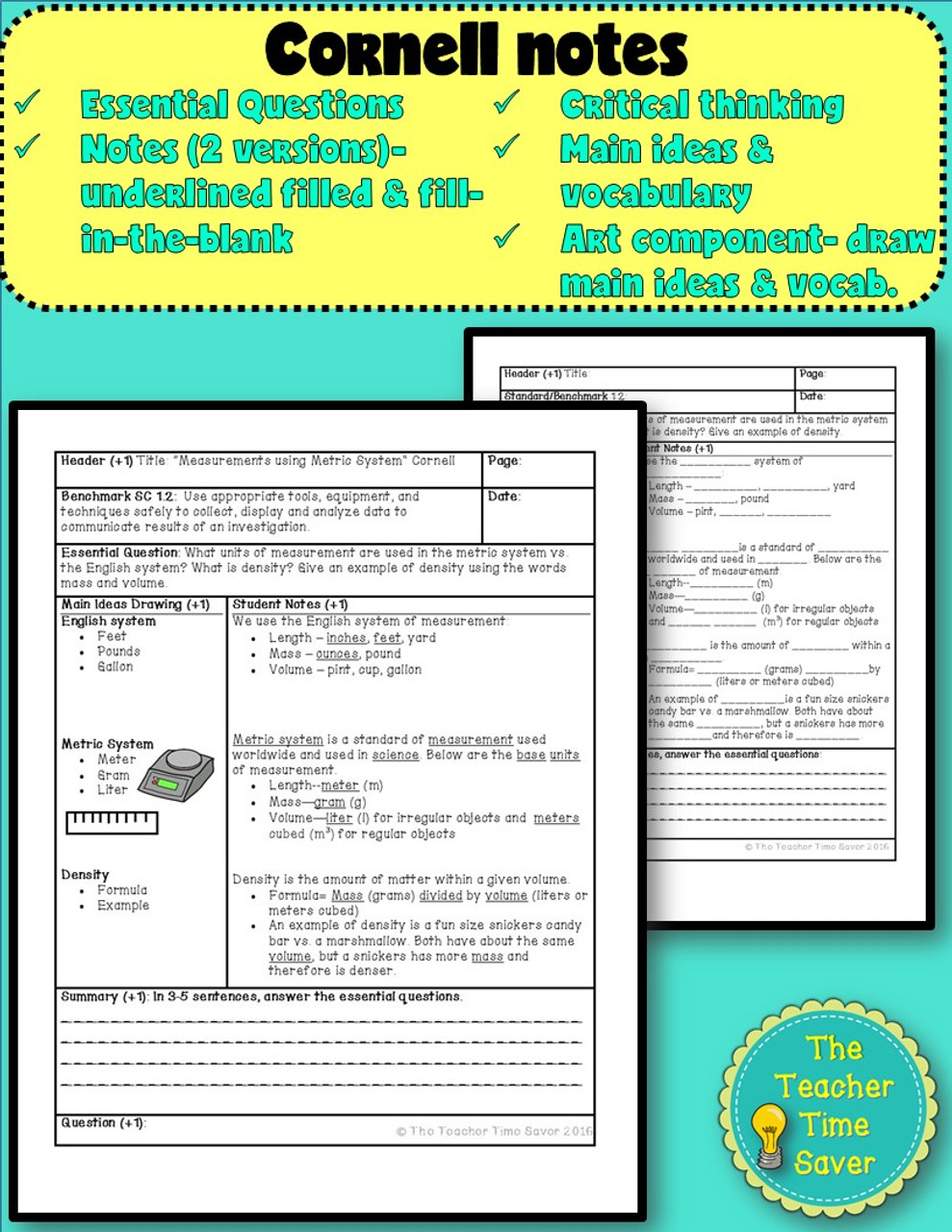 Density And Metric Measurements Lesson Amped Up Learning