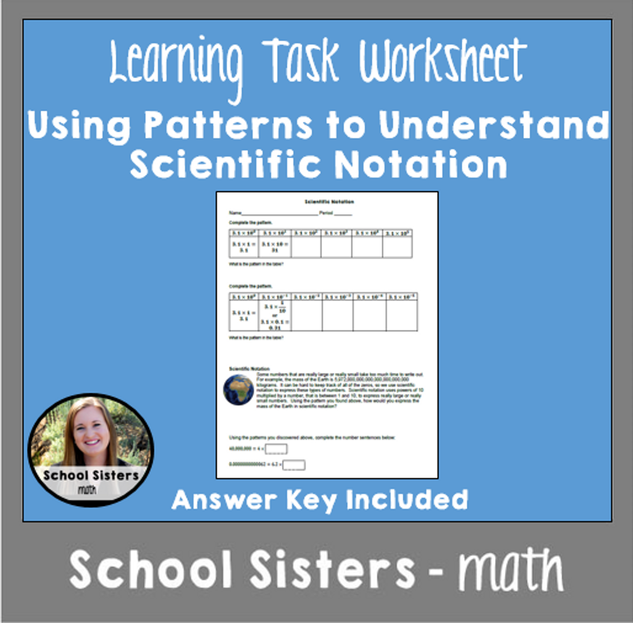 Scientific Notation Patterns Task