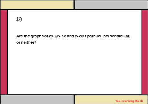 Parallel and Perpendicular Lines (writing and identifying) : Google ...