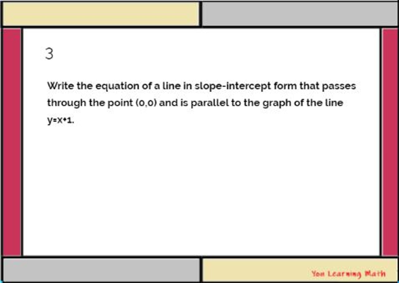 Parallel and Perpendicular Lines (writing and identifying) : Google Slides - 20 Problems