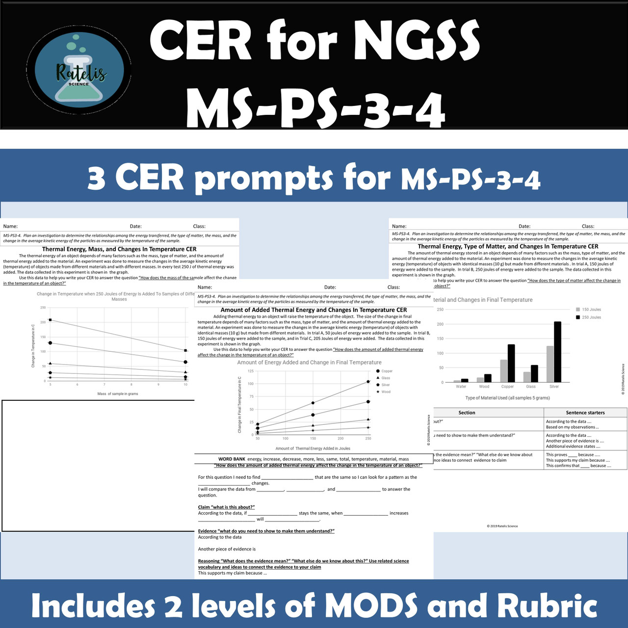 CER for NGSS Thermal Energy, MS-PS-3-4