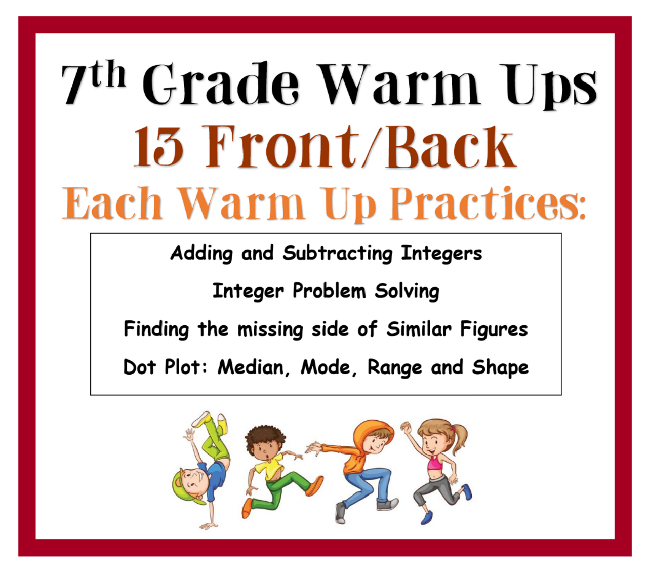 7th grade Warm-ups - Set 4