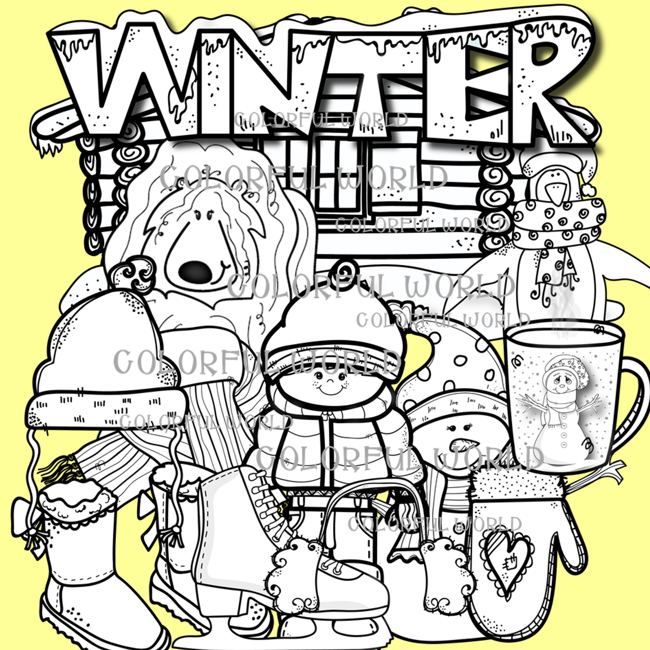 Winter clipart - Amped Up Learning