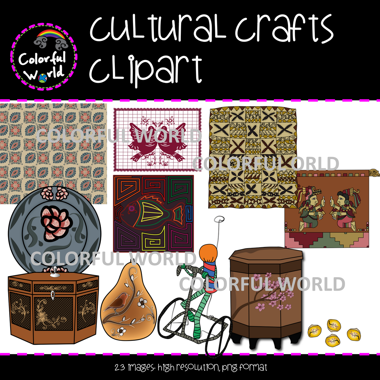 Cultural crafts clipart