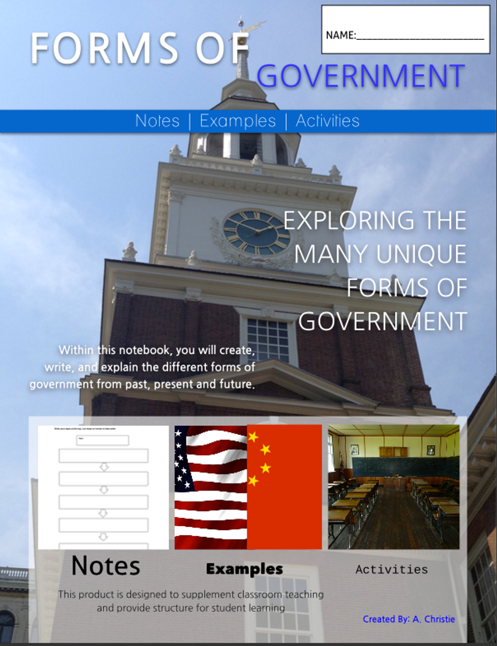 Forms of Government Notebook Activities