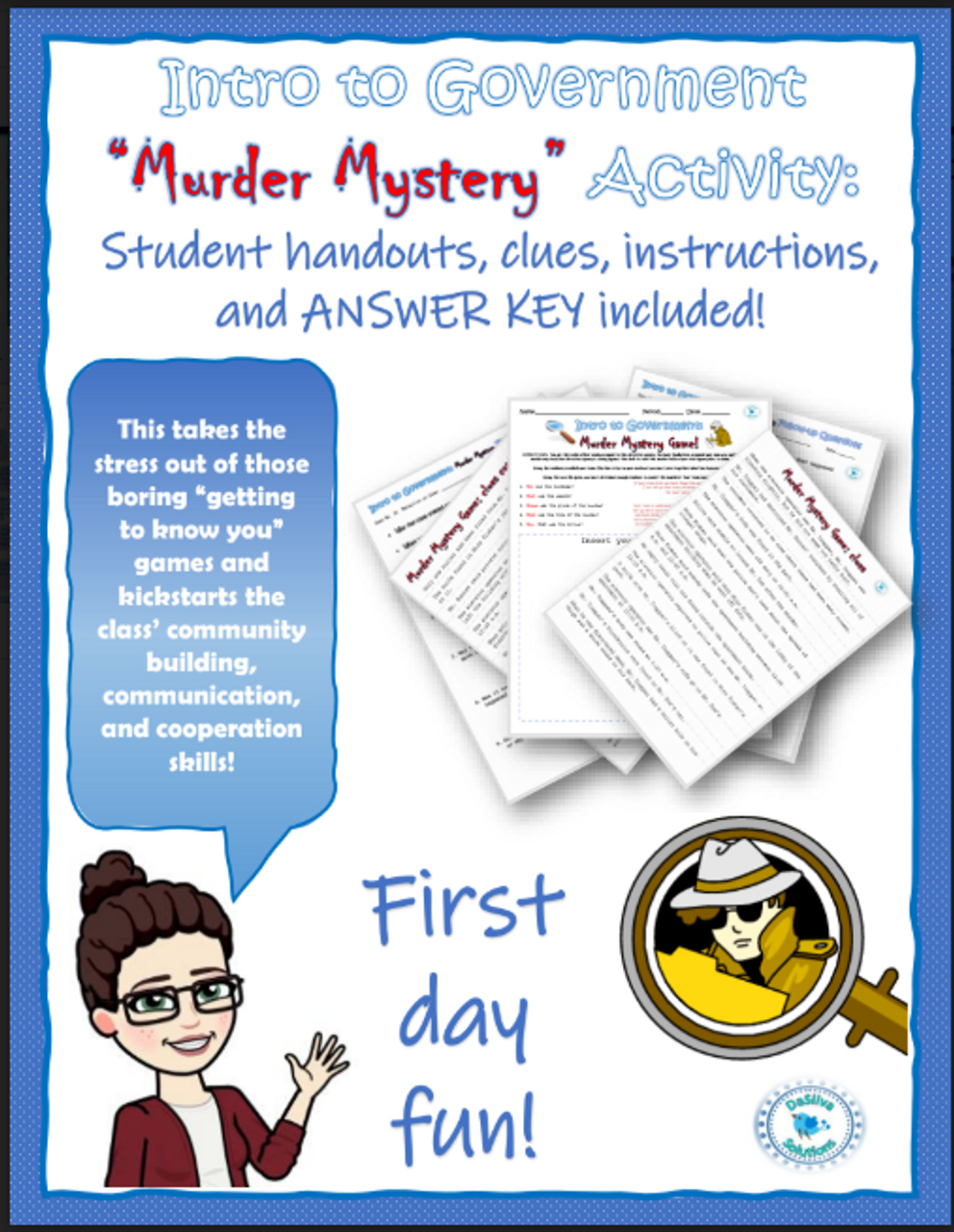 Library Thanksgiving Break Activities Reading Comprehension Mystery Game