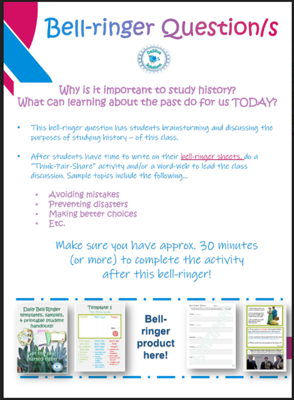 Think Like A Historian Source Analysis Graphic Organizer For Lesson Amped Up Learning 