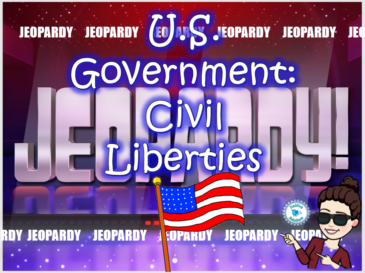 US Government - Civil Liberties / Bill of Rights Jeopardy Review Game
