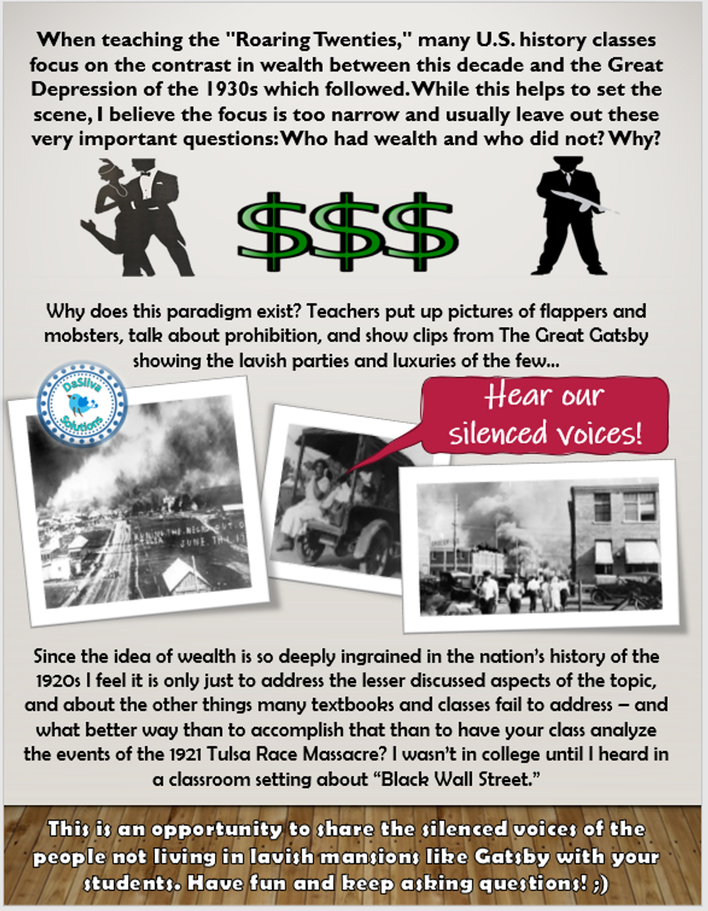 Tulsa Race Riot: Gallery Walk, Poster Project, &amp; Primary Source 