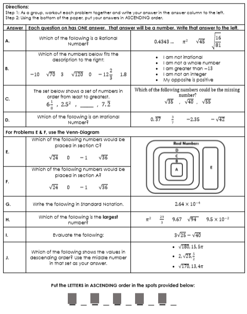 8th Grade Beginning of the Year (Unit 1) Review Breakout - Amped Up ...