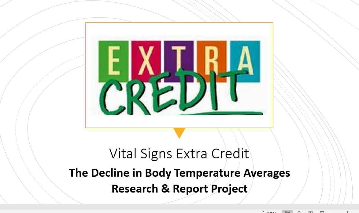 Vital Signs EXTRA CREDIT Assignment Amped Up Learning
