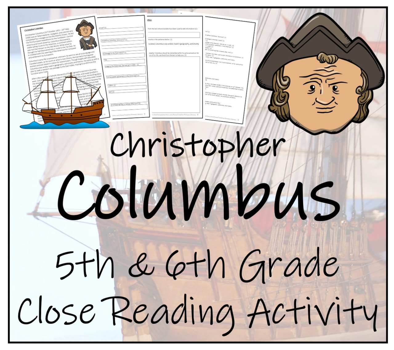 Christopher Columbus Close Reading Activity | 5th Grade & 6th Grade