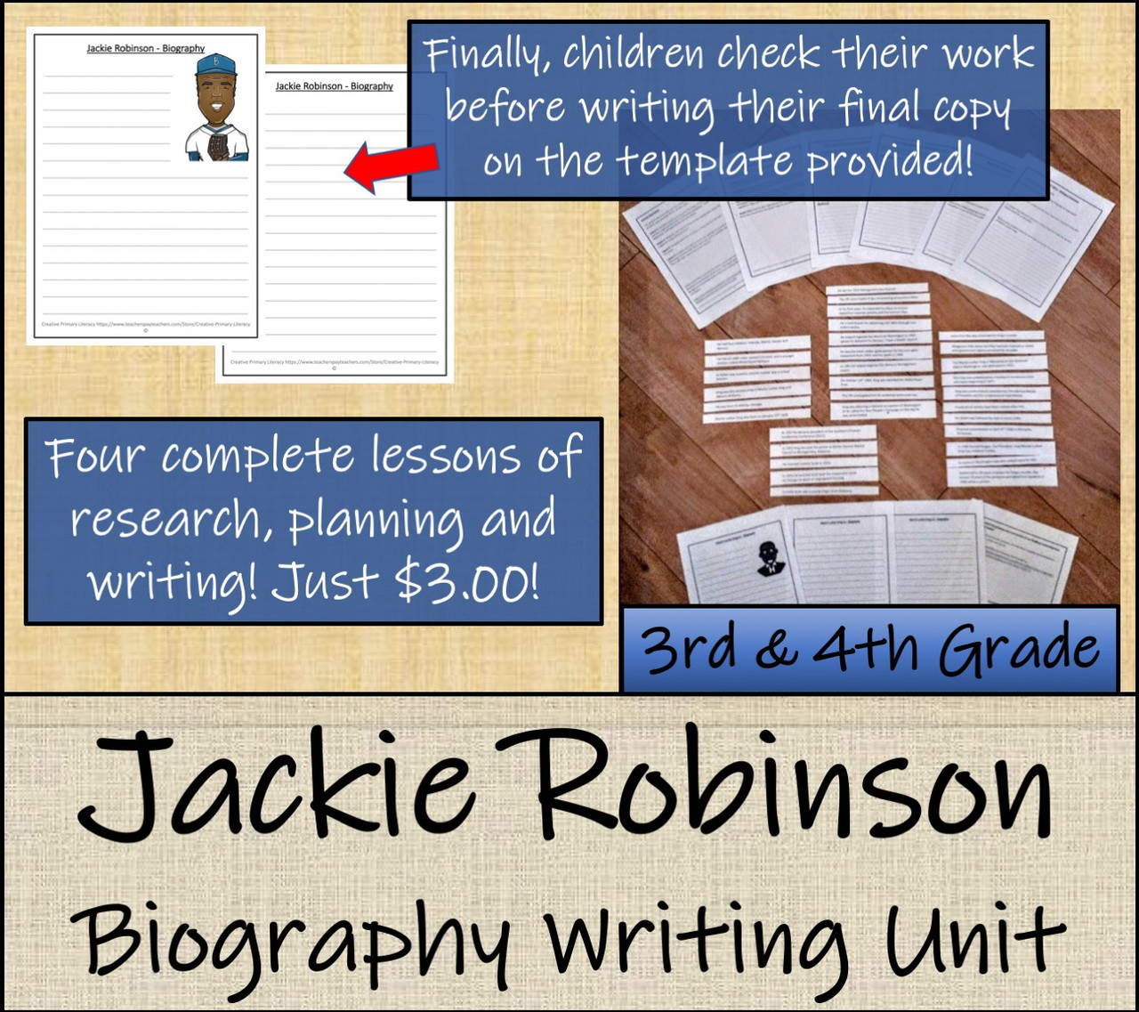 Printable Jackie Robinson Facts For Kids