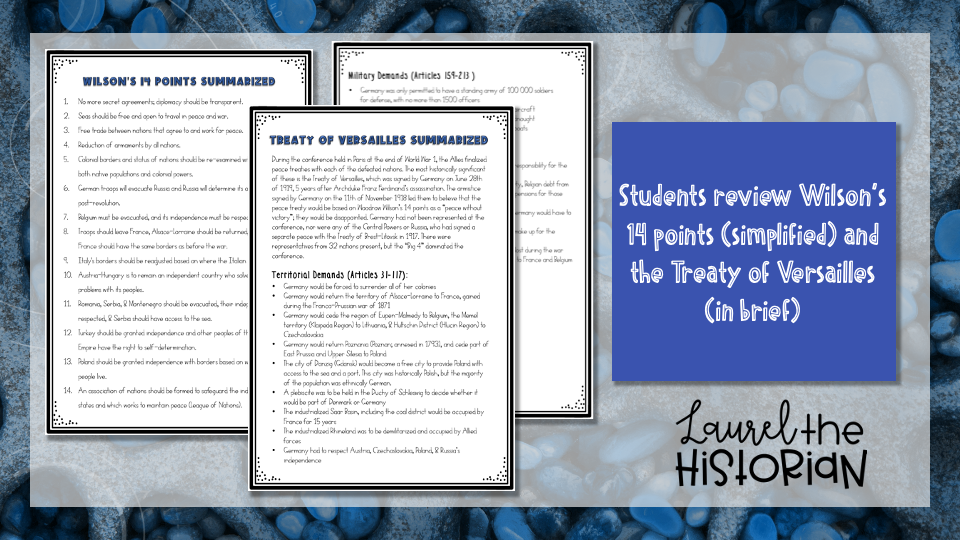 WW1 Simulation Treaty of Versailles Renegotiated - Amped Up Learning