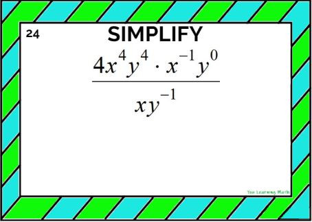 Applying the Properties of Exponents: Google Slides for Remote Learning ...