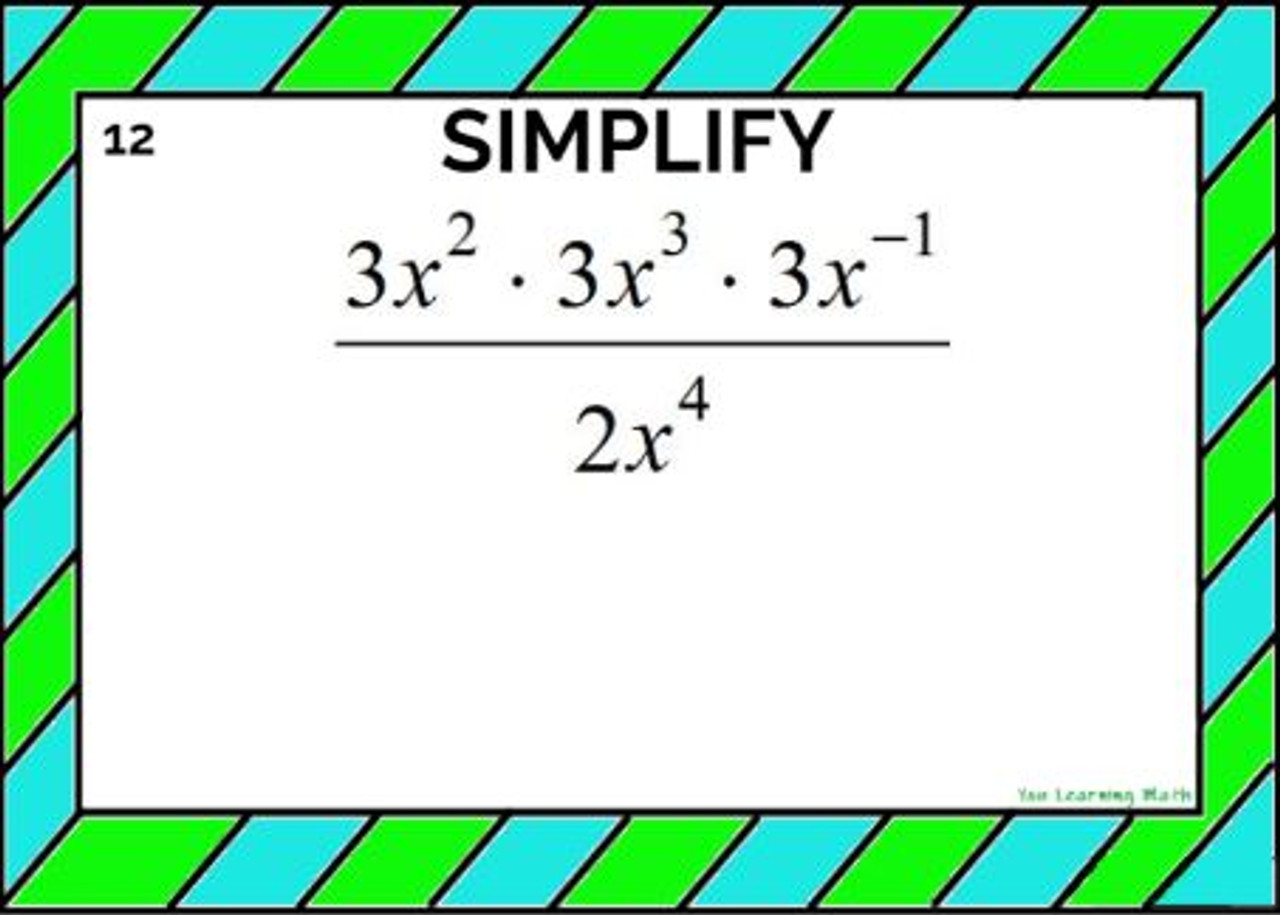 Applying the Properties of Exponents: Google Slides for Remote Learning