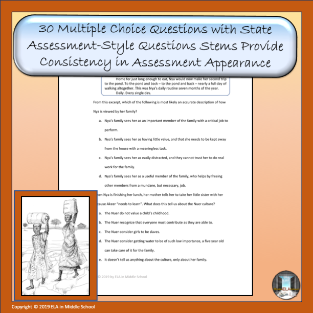 A Long Walk To Water Reading Comprehension Midpoint Assessment