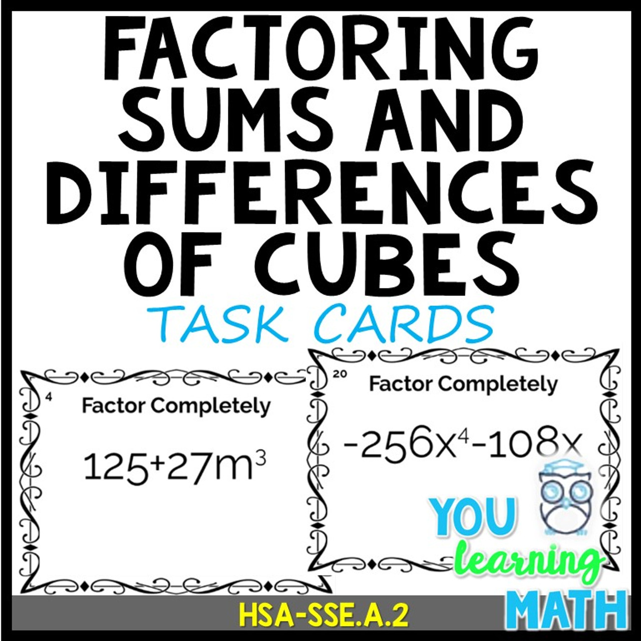 Factoring Sums And Differences Of Cubes 20 Task Cards Amped Up Learning Factoring Sums And Differences Of Cubes 20 Task Cards Amped Up Learning