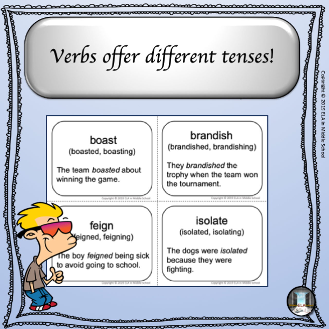  Power Words! Vocabulary Building Flashcards and Word Wall Set 1
