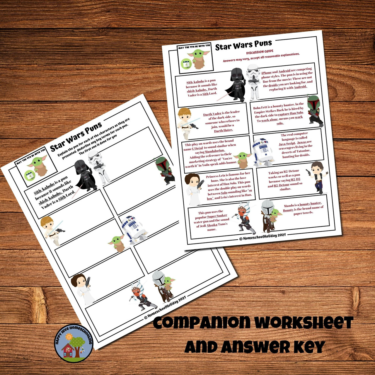 May the 4th Language Arts Lesson - Puns - Amped Up Learning