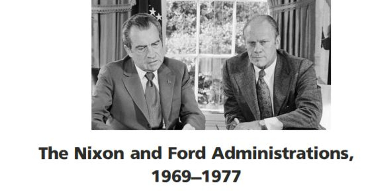 American Gov. / US History - The Nixon and Ford Administration, 1969-1977