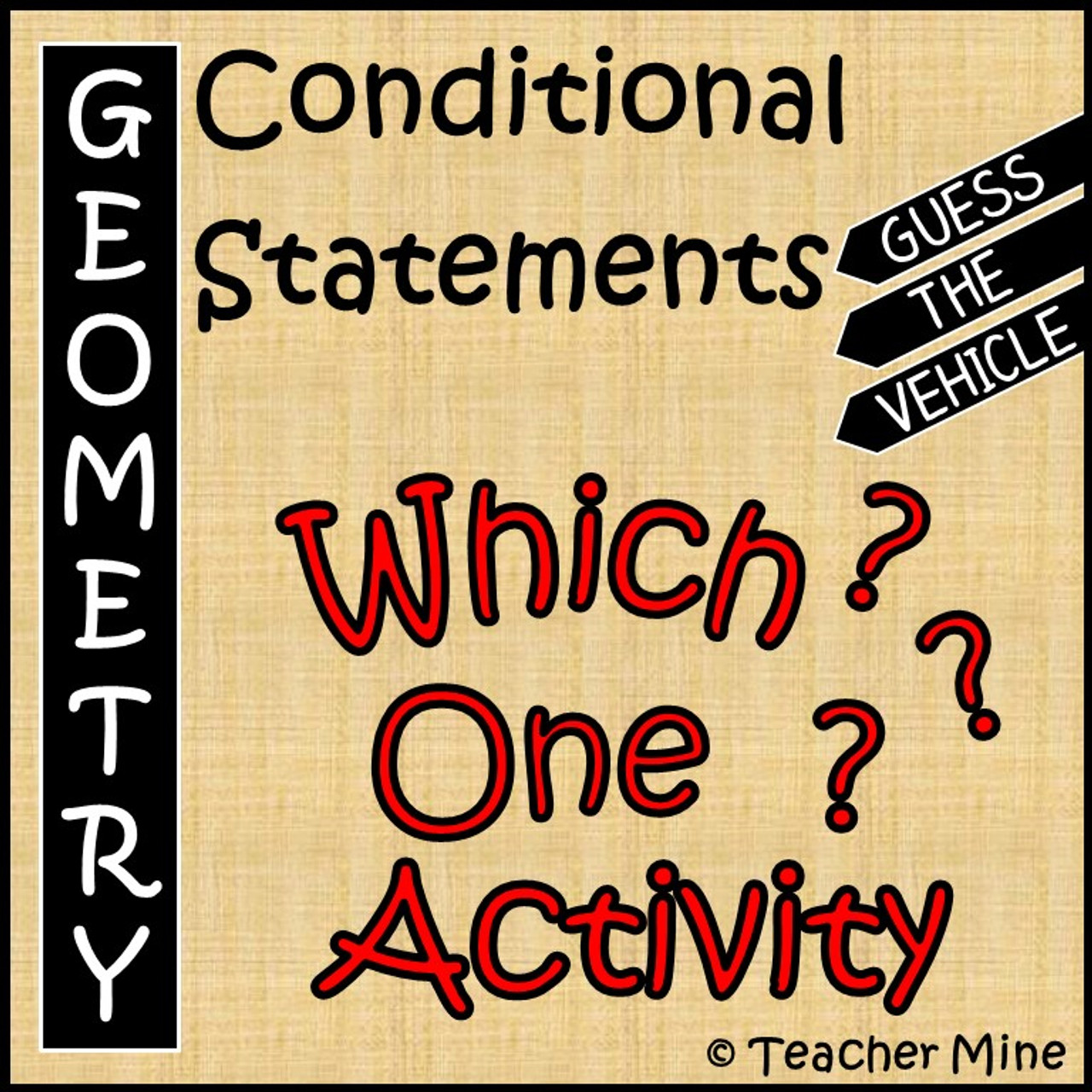 Conditional Statements - Which One? Activity