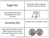 Cause & Effect Card Sort: Acts Leading to the American Revolution ...