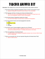 The Rosetta Stone Reading Worksheet - Amped Up Learning